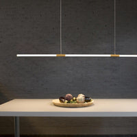 Lustre LED doré Nevy, style minimaliste. | Marco Lucetti