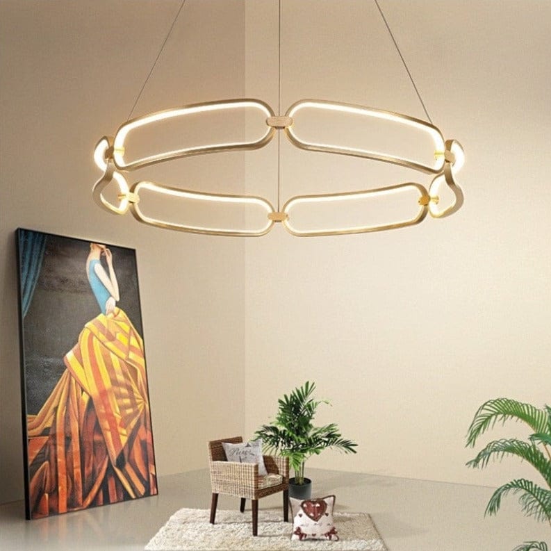 Lustre LED doré Pavia. | Marco Lucetti