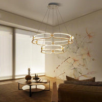 Lustre LED doré Pavia. | Marco Lucetti