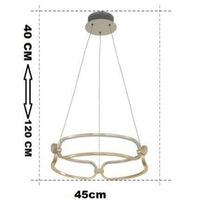 Lustre LED doré Pavia. | Marco Lucetti 45cm / Chaude