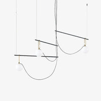 Lustre LED "Éclat de Verre" | Marco Lucetti 3 lampes / Froide