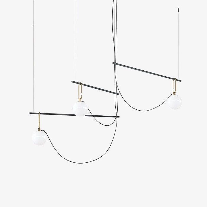 Lustre LED "Éclat de Verre" | Marco Lucetti 3 lampes / Froide