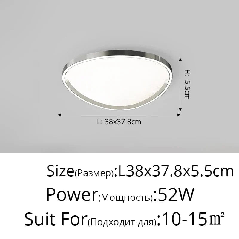Lustre LED Éclatant et Moderne avec Protection pour les Yeux | Marco Lucetti Chromé L38cm / 3 couleurs sans télécommande