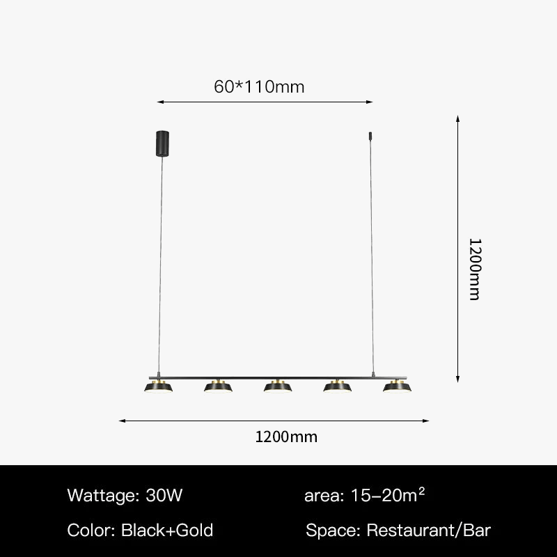Lustre Led Éclatant pour Salon Moderne | Marco Lucetti