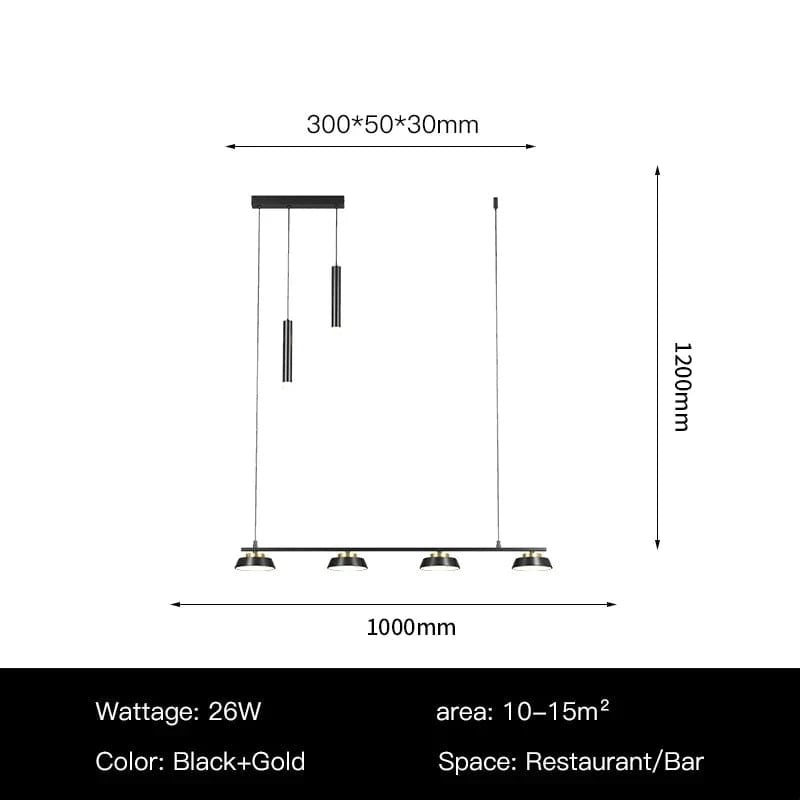 Lustre Led Éclatant pour Salon Moderne | Marco Lucetti Têtes B-4 / Luminosité variable