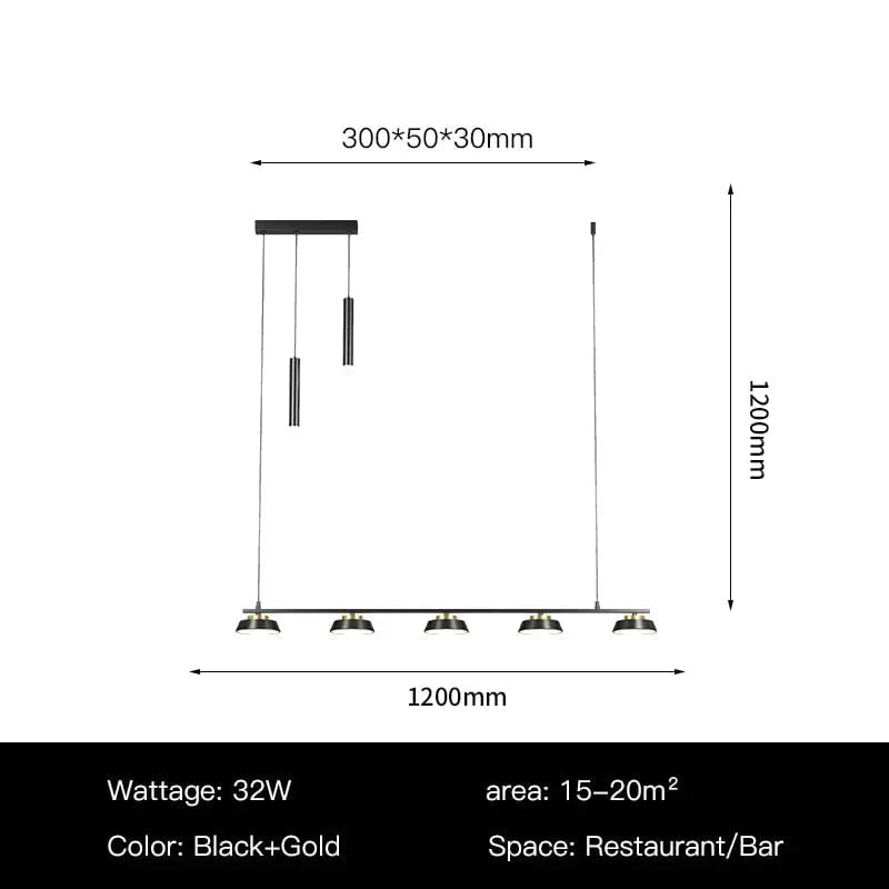 Lustre Led Éclatant pour Salon Moderne | Marco Lucetti Têtes B-5 / Luminosité variable