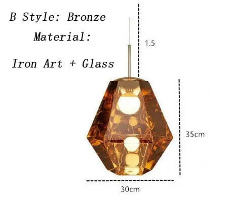 Lustre LED - Élégance et modernité pour votre décoration intérieure | Marco Lucetti B Bronze