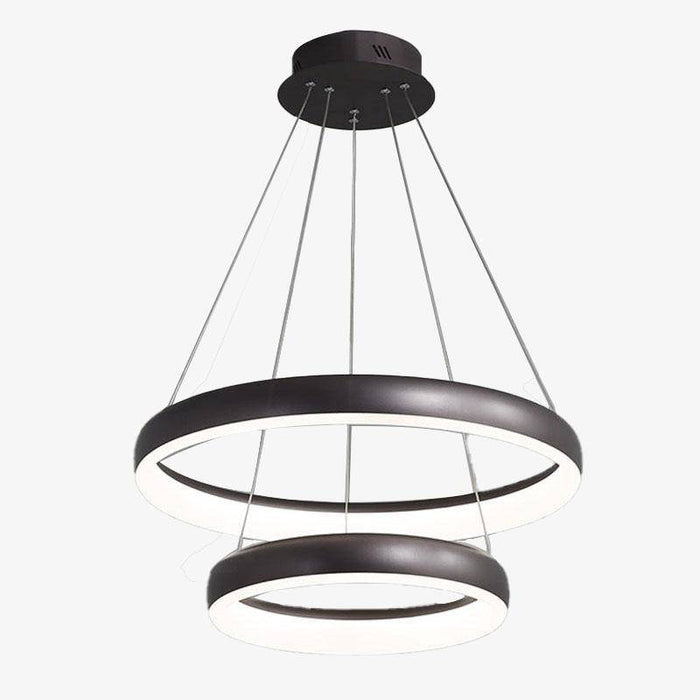 Lustre LED Élégant avec Anneaux Arrondis | Marco Lucetti