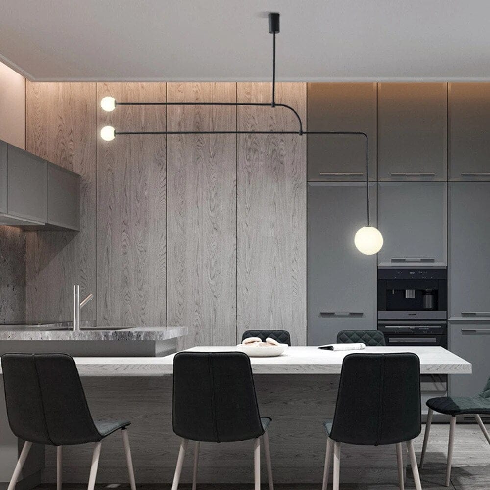 Lustre LED élégant avec boule en verre | Marco Lucetti