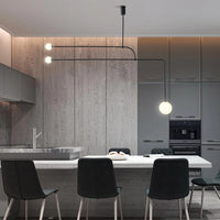 Lustre LED élégant avec boule en verre | Marco Lucetti