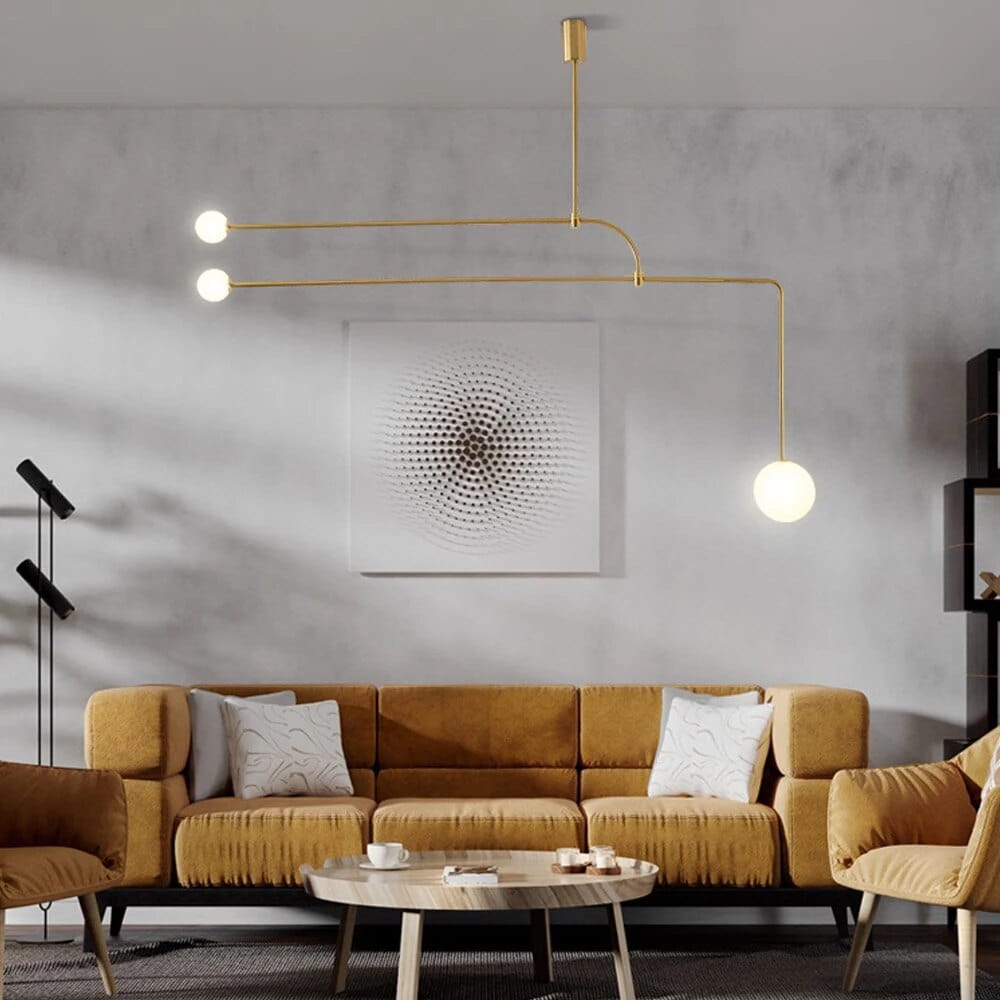 Lustre LED élégant avec boule en verre | Marco Lucetti