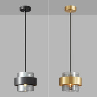 Lustre LED Élégant Nordique en Verre Doré - Décoration Intérieure de Luxe | Marco Lucetti