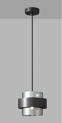 Lustre LED Élégant Nordique en Verre Doré - Décoration Intérieure de Luxe | Marco Lucetti Noir 18cm / Verre fumé / Lumière 3 couleurs