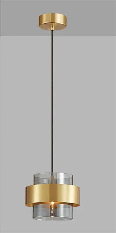 Lustre LED Élégant Nordique en Verre Doré - Décoration Intérieure de Luxe | Marco Lucetti Or 18cm / Verre transparent / Lumière 3 couleurs