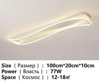 Lustre LED Élégant pour Intérieur Moderne | Marco Lucetti Blanc 100cm A / Blanc pas de télécommande