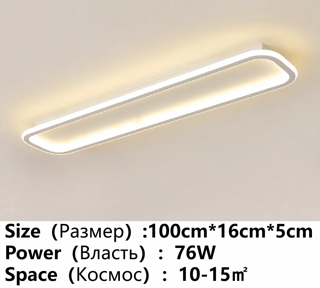 Lustre LED Élégant pour Intérieur Moderne | Marco Lucetti Blanc 100cm B / Blanc pas de télécommande