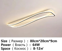 Lustre LED Élégant pour Intérieur Moderne | Marco Lucetti Noir 80cm A / Blanc pas de télécommande