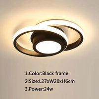 Lustre LED élégant pour un éclairage de plafond moderne | Marco Lucetti Type F-L27xL20cm / Blanc chaud