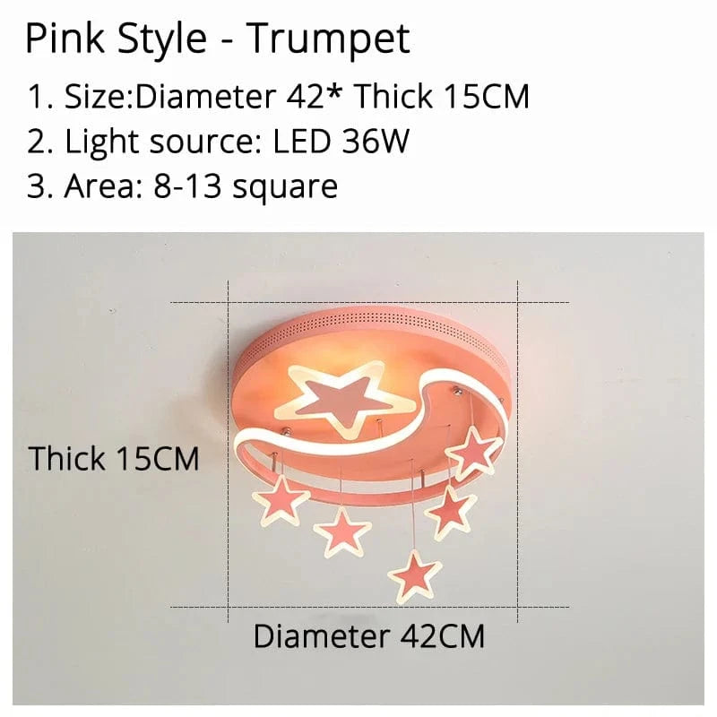 Lustre LED en Acrylique avec Base en Fer Dimmable - Illuminez Votre Espace | Marco Lucetti Rose 42cm 36w 8070 / Blanc froid, pas de télécommande