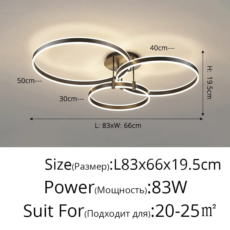 Lustre LED en Acrylique avec Éclairage Haut et Bas
