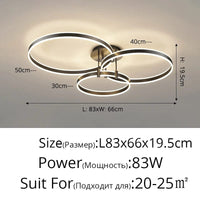 Lustre LED en Acrylique avec Éclairage Haut et Bas