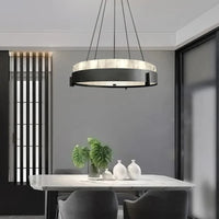 Lustre LED en anneau de marbre créatif - Style Moderne | Marco Lucetti