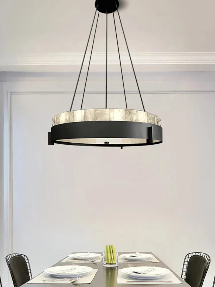 Lustre LED en anneau de marbre créatif - Style Moderne | Marco Lucetti