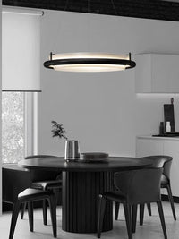 Lustre LED en bois noir pour une décoration moderne avec lampes suspendues | Marco Lucetti