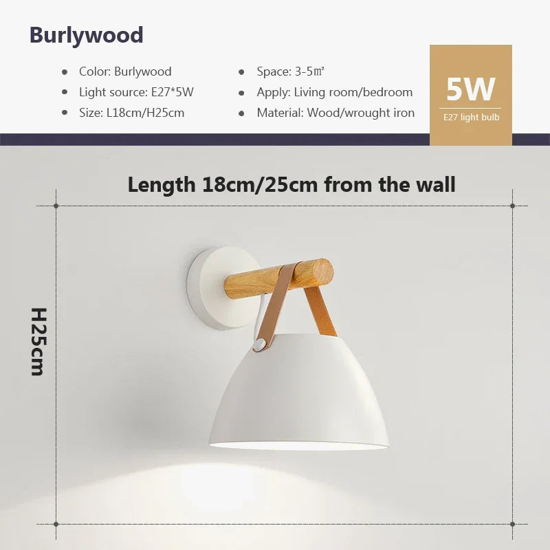 Lustre LED Nordique en Bois Premium