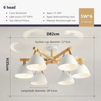 Lustre LED Nordique en Bois Premium