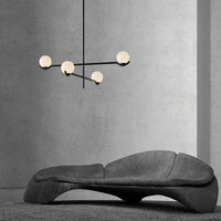 Lustre LED en boule de verre style nordique pour un éclairage élégant de votre intérieur | Marco Lucetti