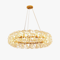 Lustre LED en cristal clair Pissenlit pour Hôtel de Luxe