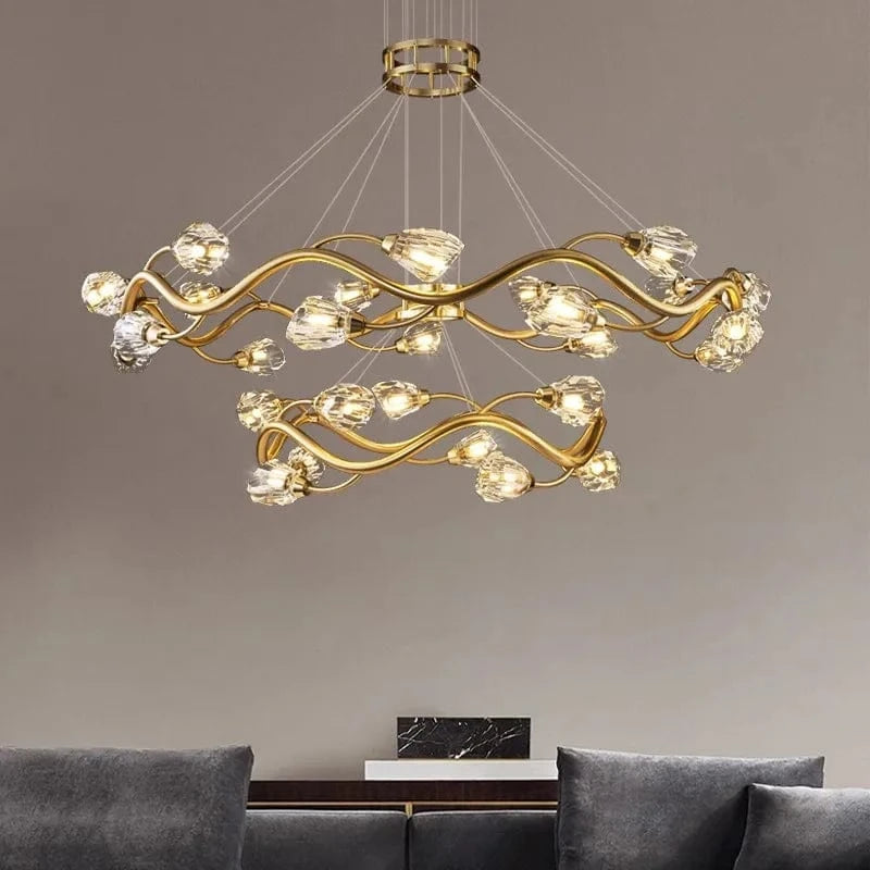 Lustre LED en cristal de luxe pour éclairage intérieur modernisé | Marco Lucetti