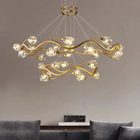 Lustre LED en cristal de luxe pour éclairage intérieur modernisé | Marco Lucetti