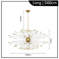 Lustre LED en cristal design moderne de luxe | Marco Lucetti
