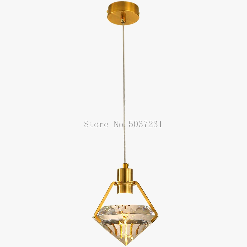 Lustre LED en cristal post-moderne pour une décoration créative.