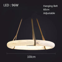 Lustre LED en Cuivre et Marbre Naturel de Luxe Minimaliste | Marco Lucetti Dia100cm / Lumière chaude