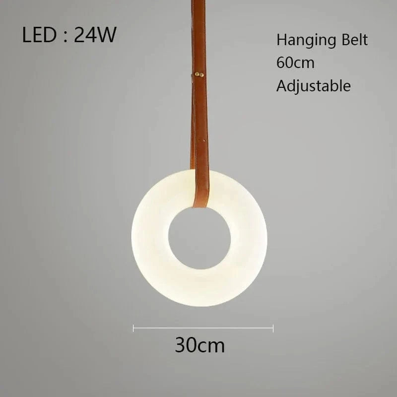 Lustre LED en Cuivre et Marbre Naturel de Luxe Minimaliste | Marco Lucetti Dia30cm / Lumière chaude