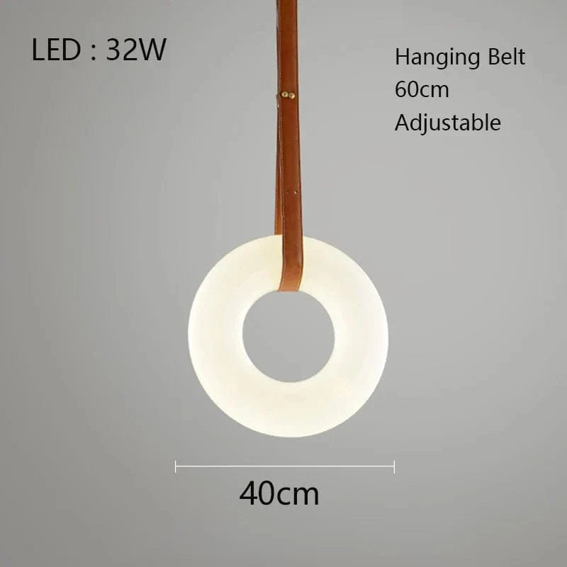 Lustre LED en Cuivre et Marbre Naturel de Luxe Minimaliste | Marco Lucetti Dia40cm / Lumière chaude
