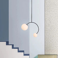 Lustre LED en forme de C pour une décoration illuminée | Marco Lucetti