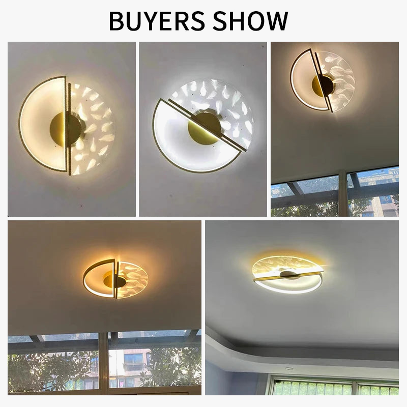 Lustre LED Plumes Acryliques: Éclairez votre intérieur