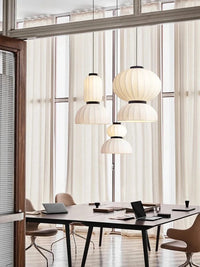 Lustre LED en Soie Minimaliste Nordique Wabi Sabi | Marco Lucetti