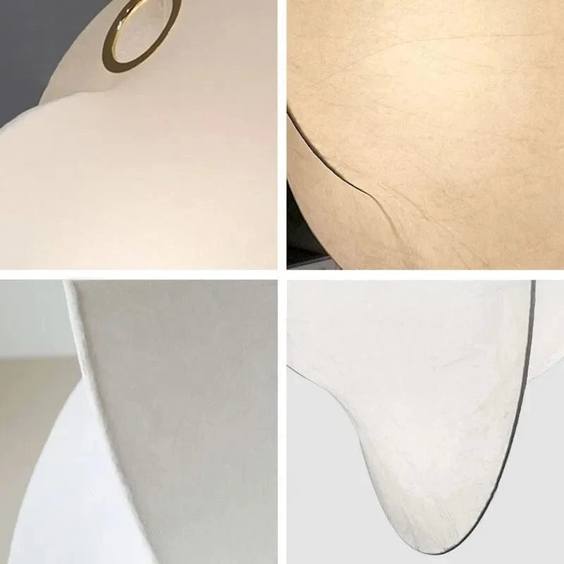 Lustre LED en Soie Nordique Wabi Sabi Suspendu pour Décoration Maison - Élégance Lumineuse | Marco Lucetti
