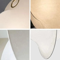 Lustre LED en Soie Nordique Wabi Sabi Suspendu pour Décoration Maison - Élégance Lumineuse | Marco Lucetti