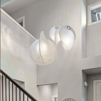 Lustre LED en Soie Nordique Wabi Sabi Suspendu pour Décoration Maison - Élégance Lumineuse | Marco Lucetti