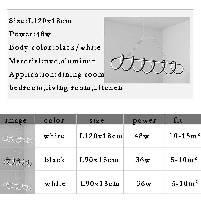 Lustre LED en spirale design Acrylic | Marco Lucetti