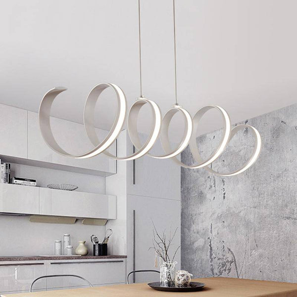 Lustre LED en spirale modern. | Marco Lucetti