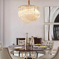 Lustre LED en verre design moderne pour restaurant et hôtel de luxe | Marco Lucetti