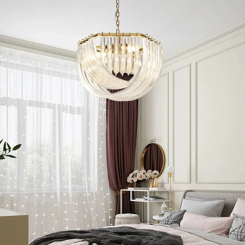 Lustre LED en verre design moderne pour restaurant et hôtel de luxe | Marco Lucetti