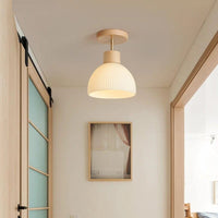 Lustre LED en Verre et Bois pour Salon Moderne | Marco Lucetti